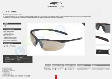 Swissone Safety Daytona Koruyucu Gözlük (Şeffaf)