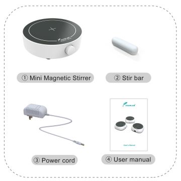 JOANLAB MS3 Mini  Manyetik Karıştırıcı 200... 1800 rpm / 1 L (H2O)