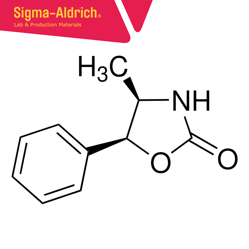 Sigma-Aldrich 298891 (4R,5S)-(+)-4-Methyl-5-phenyl-2-oxazolidinone 99% CAS No.: 77943-39-6 5 gr