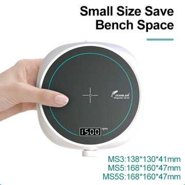 JOANLAB MS5S Mini Manyetik Karıştırıcı Dijital Hız Göstergeli 200... 2000 rpm / 2 L (H2O)