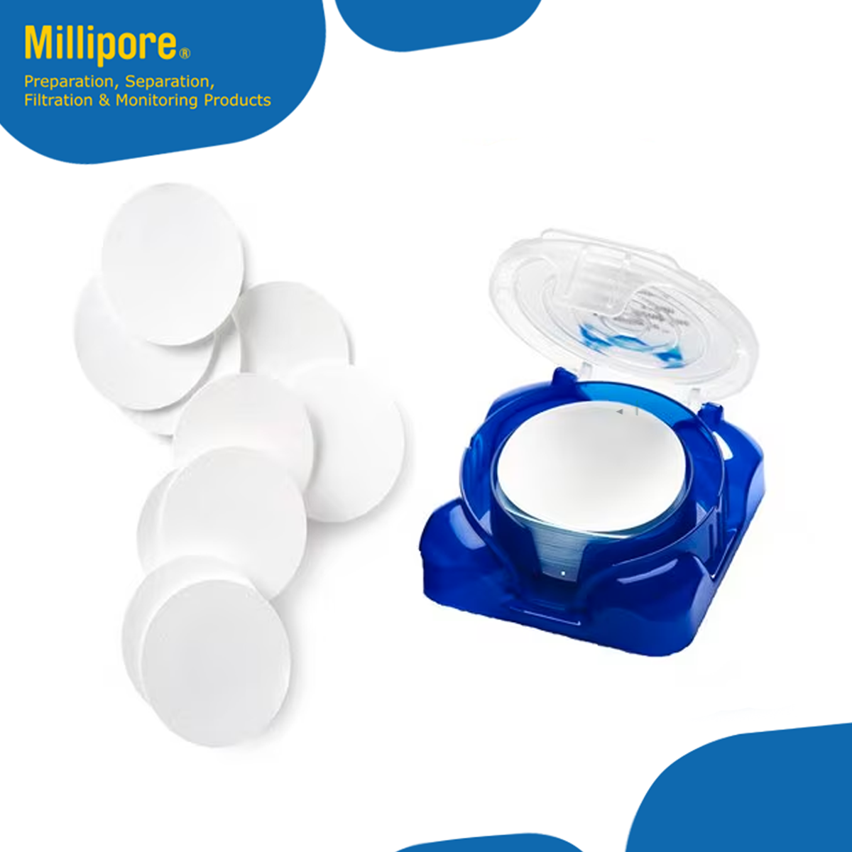 Sigma-Aldrich GVWP02500 PVDF Membrane Filter, 0.22 μm Pore Size Durapore®, filter diam. 25 mm, hydrophilic 100 Filters / Box