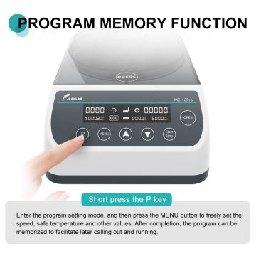 JOANLAB MC-15Pro Yüksek Hızlı Santrifüj 14500 rpm / 14104xg / 12 x 0,2/0,5/1,5/2,0 mL