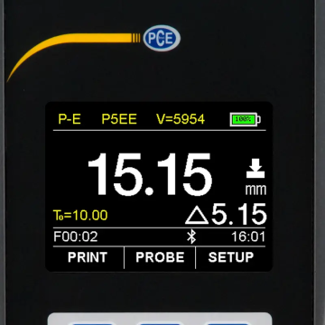 PCE TG300-NO7 Kalınlık Ölçer Ölçüm Aralığı 0.65... 200 mm