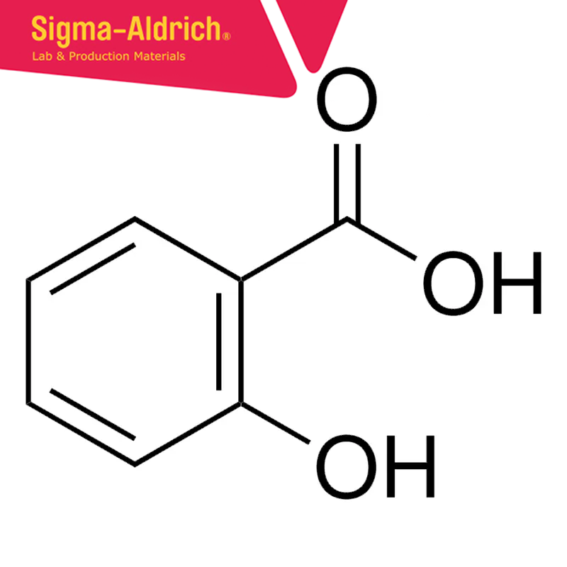 Sigma-Aldrich 27301 Salicylic acid 99.5-100.5% (calc. to the dried substance), meets analytical specification of Ph. Eur., BP, USP CAS No.: 69-72-7 25 kg