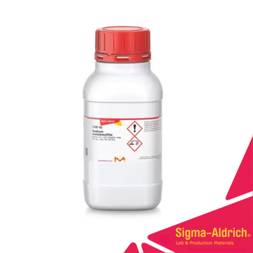 Sigma-Aldrich 31448 Sodium metabisulfite puriss. p.a., ACS reagent, reag. Ph. Eur., dry, 98-100.5% CAS No.: 7681-57-4 6x2.5 kg