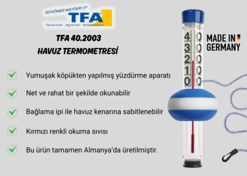 TFA 40.2003 Havuz Termometresi 0... +40 °C