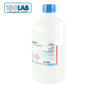 ISOLAB 970.022.2500 Sulfuric Acid 95-98 %, Extra pure CAS No.: 7664-93-9 2.5 L