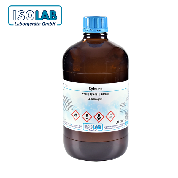 ISOLAB 990.015.2501 xylenes ≥98.5%, ACS Reagent, xylenes + ethylbenzene CAS No: 1330-20-7 2.5 L