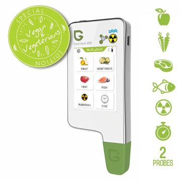 Greentest Eco 4F Et Balık Sebze ve Meyvelerde Nitrat ve Arka Plan Radyasyon Ölçer 0 - 9999 mg/kg / 0 - 9,99 µSv/h (999,9 µSv/h)