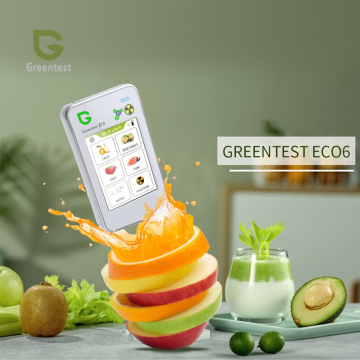 Greentest Eco 6 Et Balık Sebze ve Meyvelerde Nitrat ve Arka Plan Radyasyon ve Sularda Sertlik Ölçer 0 - 9999 mg/kg / 0 - 9,99 µSv/h (999,9 µSv/h) / 0 - 9999 mg/l