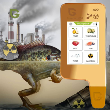 Greentest Eco 6 Et Balık Sebze ve Meyvelerde Nitrat ve Arka Plan Radyasyon ve Sularda Sertlik Ölçer 0 - 9999 mg/kg / 0 - 9,99 µSv/h (999,9 µSv/h) / 0 - 9999 mg/l