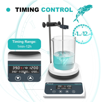 JOANLAB HS8Pro Isıtıcılı Manyetik Karıştırıcı 50... 1500 rpm / 5 L / 310 °C