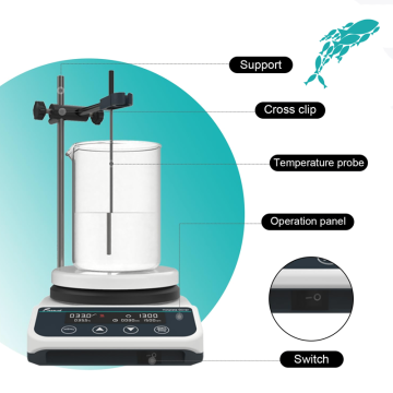 JOANLAB HS5Pro Isıtıcılı Manyetik Karıştırıcı 50... 1500 rpm / 2 L / 310 °C / 400 W