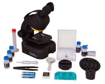 NATIONAL GEOGRAFIC Öğrenci Mikroskobu Akıllı Telefon Adaptörü ile 40–640x Microscope with smartphone adapter