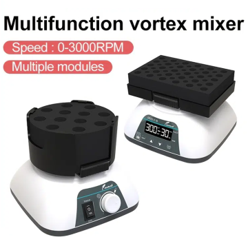 JOANLAB VM500S Çok Plakalı Vorteks Karıştırıcı SET 0... 300 rpm / 4 x 50 mL/9 x 15 mL/12 x 5-10 mL/24 x 2 mL / 4.5 mm