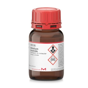 Sigma-Aldrich E7637 Ethidium bromide BioReagent, for molecular biology, powder CAS No.: 1239-45-8 25 gr