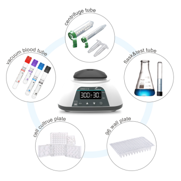 JOANLAB VM500Pro Çok Plakalı Vorteks Karıştırıcı SET 0... 300 rpm / 4 x 50 mL/9 x 15 mL/12 x 5-10 mL/24 x 2 mL / 4.5 mm