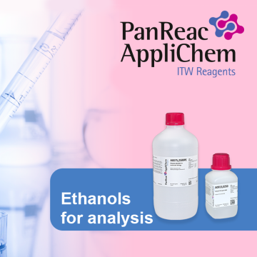 Panreac AppliChem A4230 Ethanol absolute (Ph. Eur., USP) pure, pharma grade Assay (v/v): min. 99.5 % 1 L