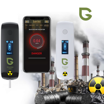 Greentest Mini Eco Et Balık Sebze ve Meyvelerde Nitrat ve Arka Plan Radyasyon ve Sularda Sertlik Ölçer 0 - 9999 mg/kg / 0 - 9,99 µSv/h (999,9 µSv/h) / 0 - 999 mg/l