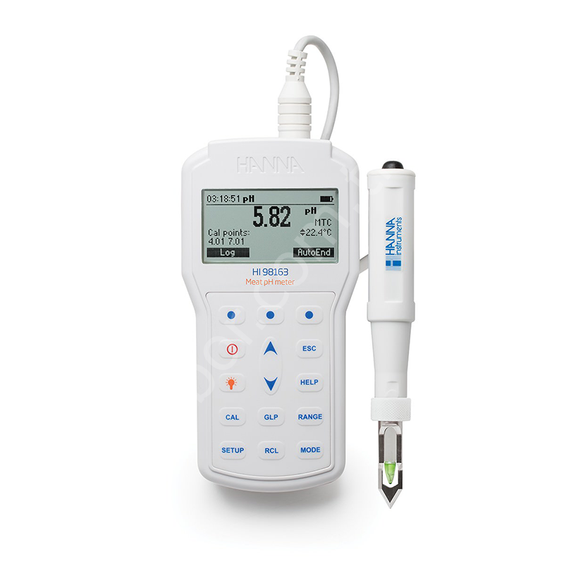 HANNA HI98163 Et pH Metresi FSMA Onaylı   -2.0 pH... +20.0 pH