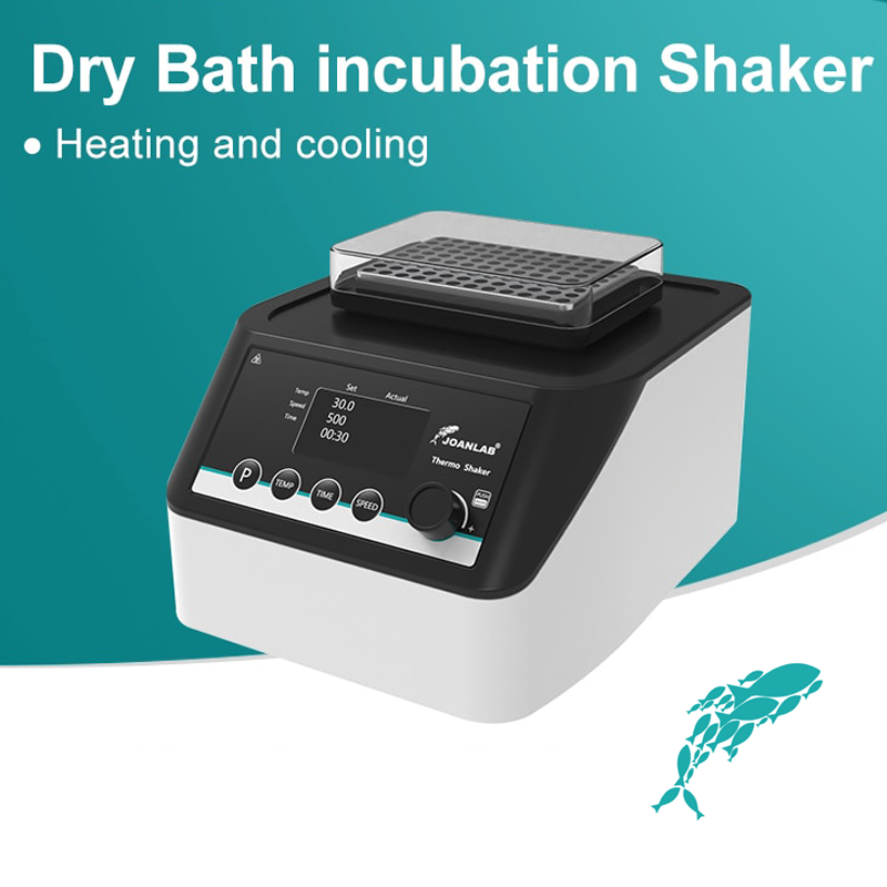 JOANLAB DBS100C Çalkalamalı Isıtıcı ve Soğutucu Kuru Blok İnkübatörü RT-15... 100 °C / 200 - 1500 rpm / Ø3 mm