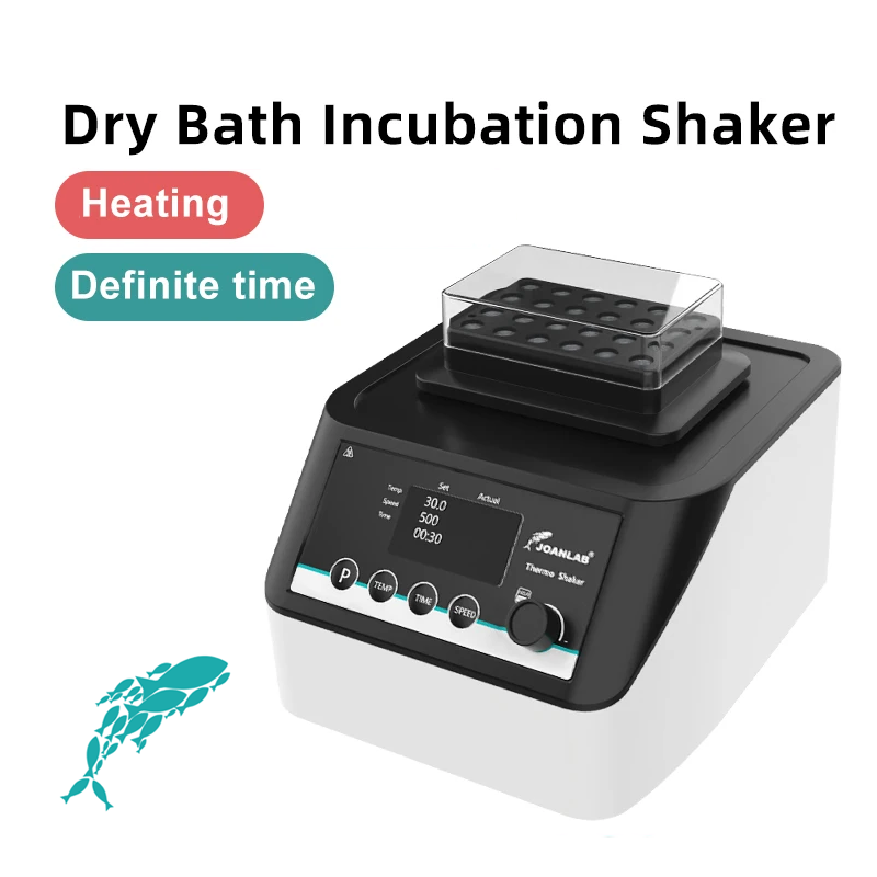 JOANLAB DBS100 Çalkalamalı Isıtıcı Kuru Blok İnkübatörü RT+5... 100 °C / 200 - 1500 rpm / Ø3 mm