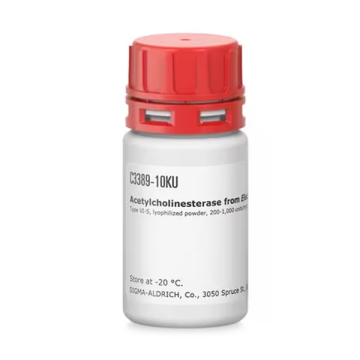 Sigma-Aldrich C3389 Acetylcholinesterase from Electrophorus electricus (electric eel) Type VI-S, lyophilized powder, 200-1,000 units/mg protein 10000 Units