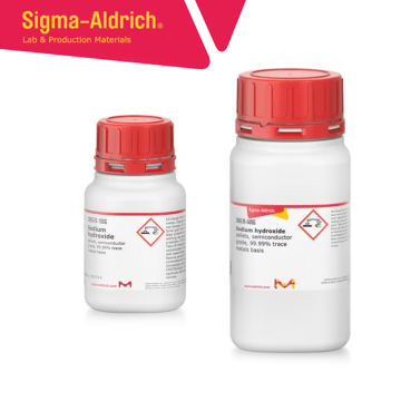 Sigma-Aldrich 306576 Sodium hydroxide pellets, semiconductor grade, 99.99% trace metals basis CAS No.: 1310-73-2 100 gr