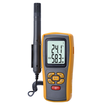 LT Benetech GM1361 Problu Sıcaklık ve Nem Ölçer -10... +50 °C / 5%... 95.0% RH / K Tipi Prob ile -30 . . . +1000 °C