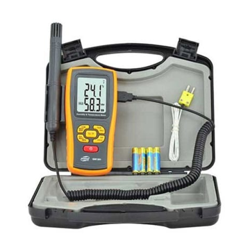 LT Benetech GM1361 Problu Sıcaklık ve Nem Ölçer -10... +50 °C / 5%... 95.0% RH / K Tipi Prob ile -30 . . . +1000 °C