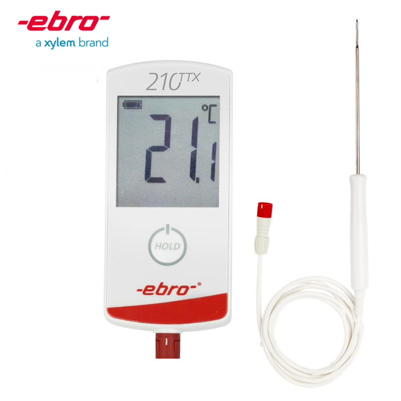Ebro TTX 210 Saplama Tip Kablolu Termometre HACCP Uyumlu -30... +199.9 °C TPE 200-150 Prob ile