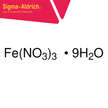 Sigma Aldrich 216828 Iron(III) nitrate nonahydrate ACS reagent, ≥98% CAS No.: 7782-61-8 100 gr