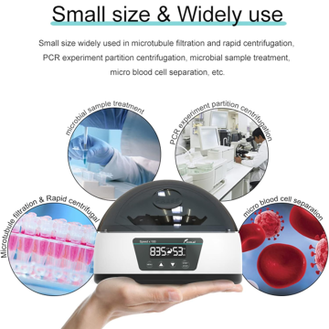 JOANLAB MC-5Pro Mini Santrifüj 5000 rpm / 1680xg / 12 x 0,2/0,5/1,5/2 mL Mikro Tüp + 4 x 0,2 mL 8'li PCR Şeridi + 12 x 0,5/1,0 mL Mikro Kan Tüpü / 25 W