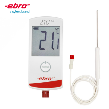 Ebro TTX 210 Saplama Tip Kablolu Termometre HACCP Uyumlu -30... +199.9 °C TPE 100 Prob ile
