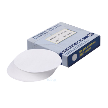 ISOLAB Filtre Kağıdı - Kantitatif - M&Nagel - 110 mm - Beyaz Bant - Orta Akış Hızı