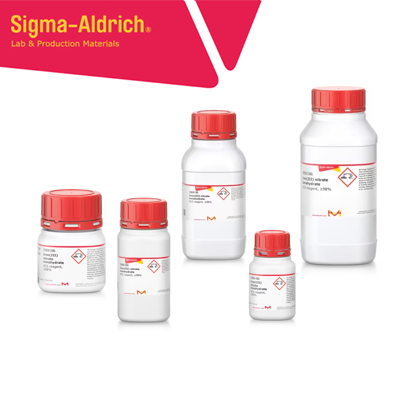 Sigma Aldrich 216828 Iron(III) nitrate nonahydrate ACS reagent, ≥98% CAS No.: 7782-61-8 1 kg
