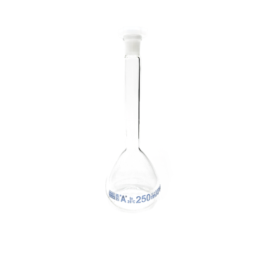 Borucam Balon Joje Şeffaf Plastik Kapaklı Mavi Skala A Class NS 14/23 - 250 mL