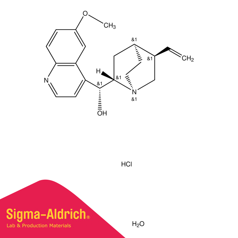 Sigma-Aldrich Q1125 Quinine hydrochloride dihydrate 99-101% (titration), potassium channel blocker CAS No.: 6119-47-7 25 gr