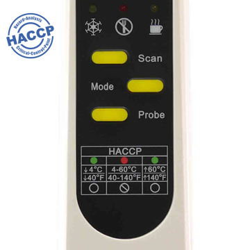 PCE IR100 Saplama ve İnfrared Tip Gıda Termometresi HACCP Onaylı -55... +330 °C / -33... +220 ºC