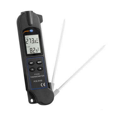 PCE IR80 Saplama ve Infrared Tip HACCP Uyumlu Gıda Termometresi -35... +330 °C / -20... +260 ºc