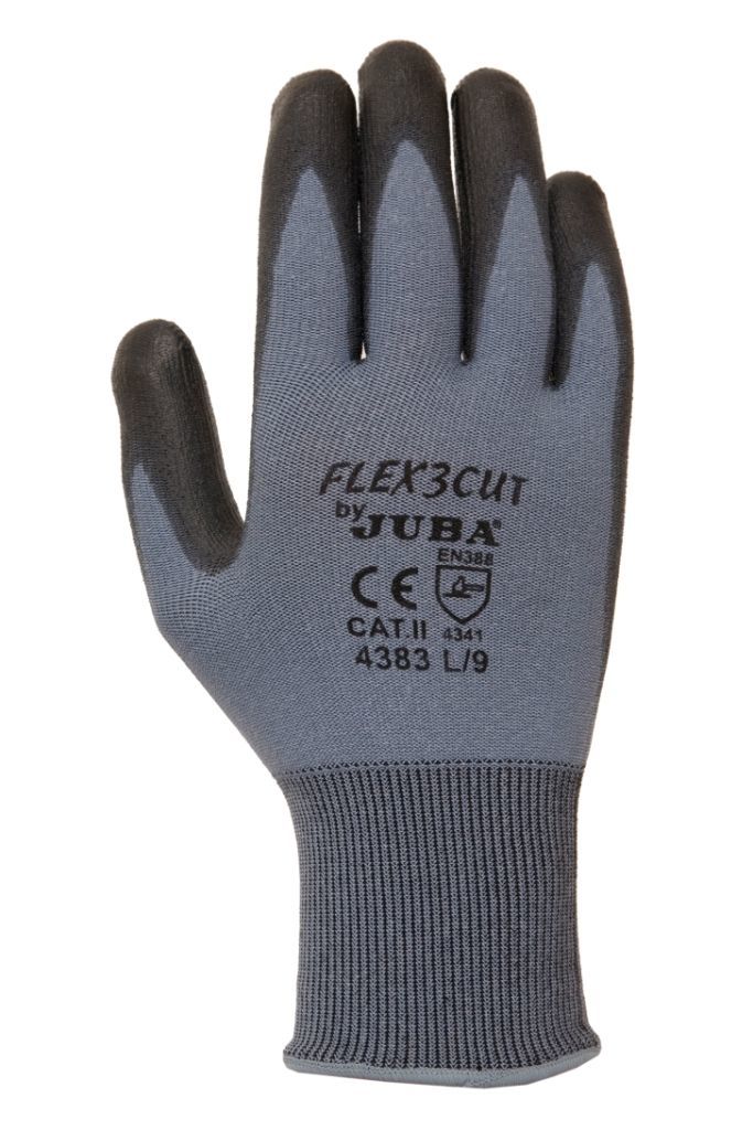 Juba 4383 Avuç İçi Pu Kaplı Fiberglass İçeren Nylon Eldiven