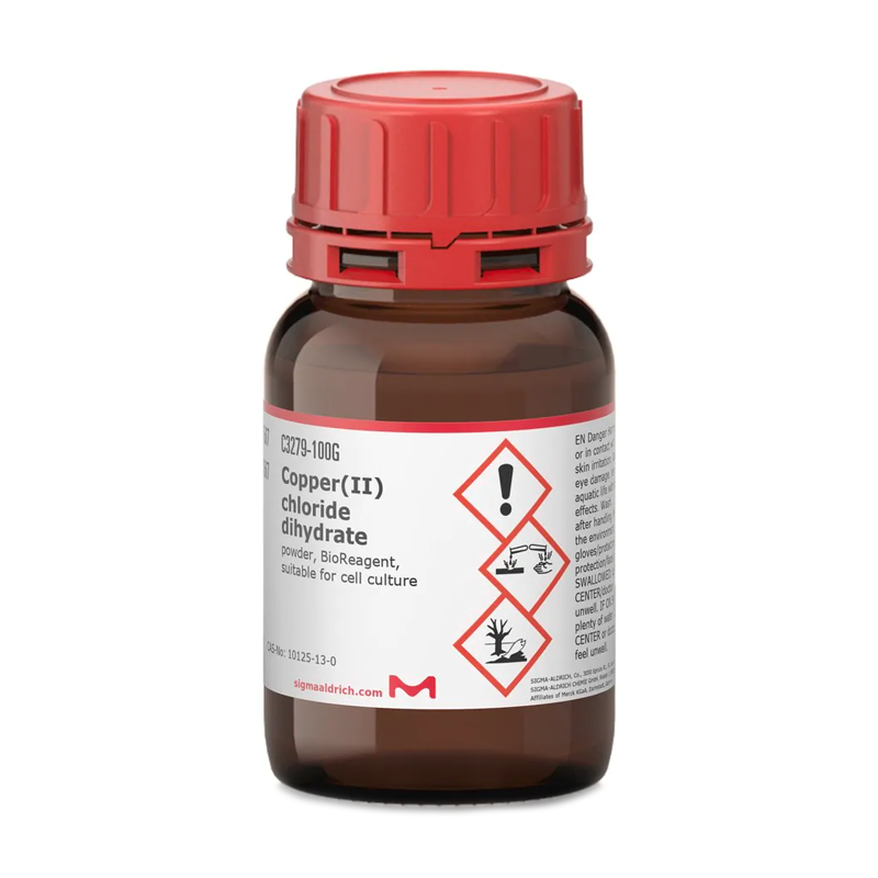 Sigma-Aldrich C3279 Copper(II) chloride dihydrate powder, BioReagent, suitable for cell culture 100 gr