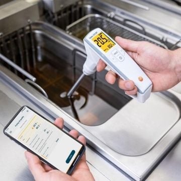Testo 270 BT Kızartma Yağı Ölçüm Cihazı HACCP NSF %0.0... %40.0 TPM / -40… +200 °C