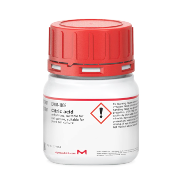 Sigma-Aldrich C2404 Citric acid anhydrous, suitable for cell culture, suitable for plant cell culture 500 gr