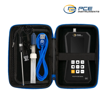 PCE PH 228LAB-GEN Portatif pH Metre -2… +20 pH Cam Elektrot ile GLP Veri Yönetimi Türkçe Menü Dili