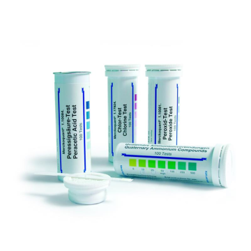 Merck 110081 Peroxide Test  Method: Colorimetric With Test Strips 1 - 3 - 10 - 30 - 100 Mg/L H₂O₂ Mquant™   Peroksit Testi Kolorimetrik  1 - 3 - 10 - 30 - 100 Mg/L H2O2 Mquant™ 1 Kutu