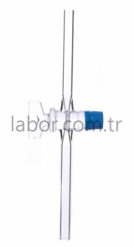 Borucam İki Yollu Cam Musluk NS 19/38