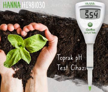 HANNA HI 981030 groline Toprak pH Metresi  0.0... 14.0 pH