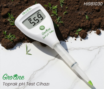 HANNA HI 981030 groline Toprak pH Metresi  0.0... 14.0 pH