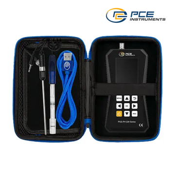 PCE PH 228LAB-LC-ICA Portatif pH Metre -2… +20 pH GLP Veri Yönetimi Türkçe Menü Dili Düşük İyonlu Ortamlar için ICA ISO Kalibrasyon Sertifikası ile